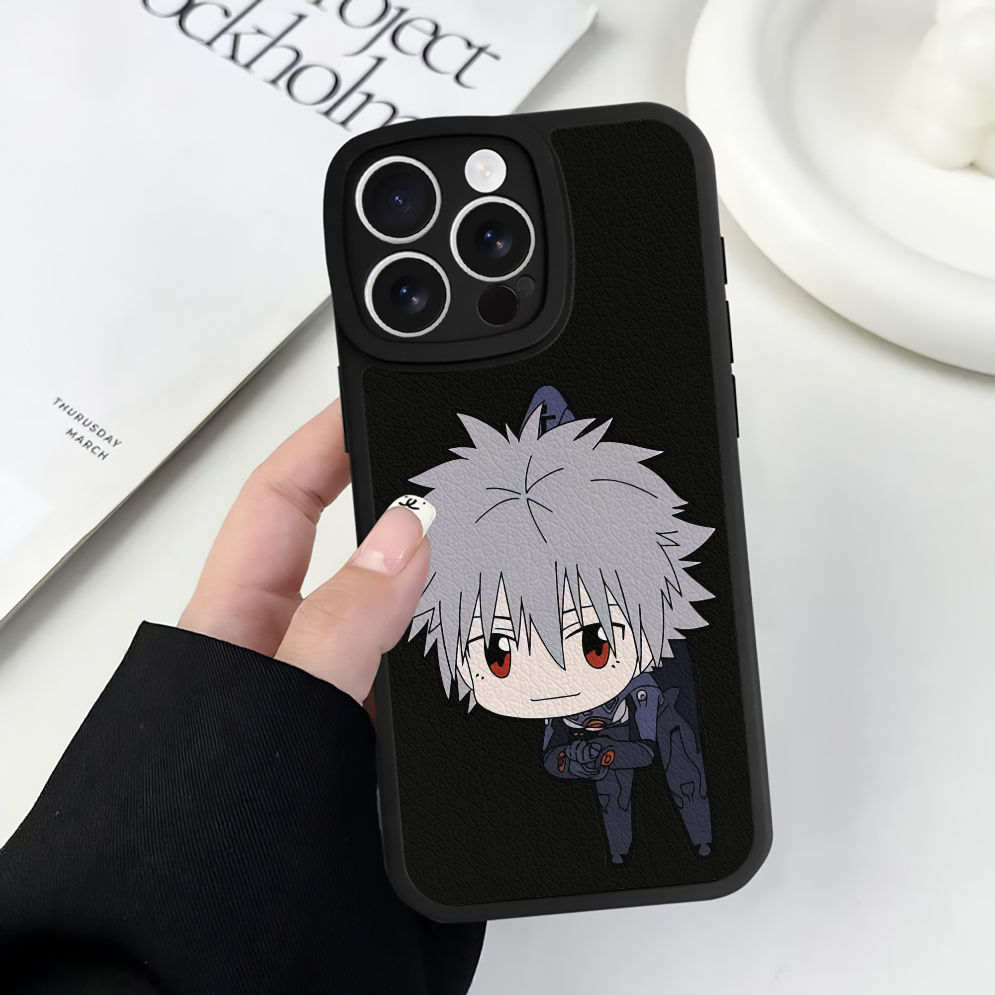 （画像用） EVA 新世紀エヴァンゲリオン 【iPhone 16シリーズ対応】シリコンスマホケース（レザー調） 材質：シリコン